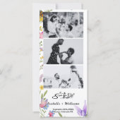 ワイルドフラワー ボーホー | ウェディングQR 結婚式お知らせ (裏面)