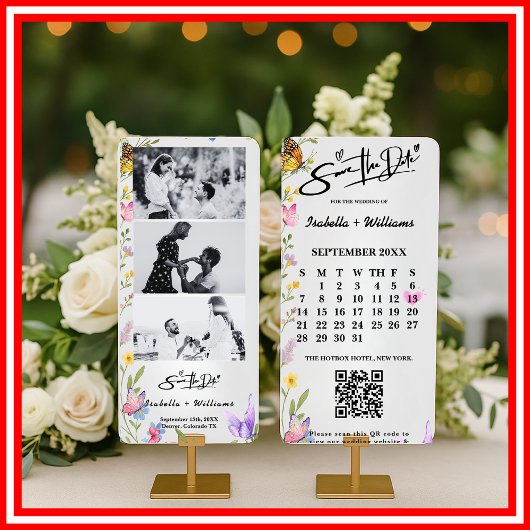 ワイルドフラワー ボーホー | ウェディングQR 結婚式お知らせ
