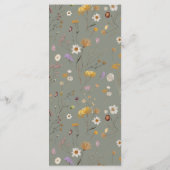 ワイルドフラワー ボーホー サージブルーグリーン メニュー (裏面)