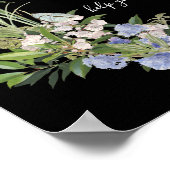 ワイルドフラワー ボーホー シック フラワーリース カード＆ギフト   ポスター (角)