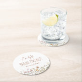 ワイルドフラワー ボーホー ブライズシャワー イン ブルーム ガーデン ラウンドペーパーコースター (インサイチュ)