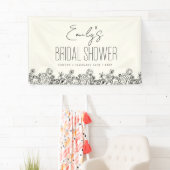 ワイルドフラワー ボーホー ブライダルシャワー フラワーズ 横断幕 (インサイチュ)