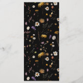 ワイルドフラワー ボーホー ブラック メニュー (裏面)