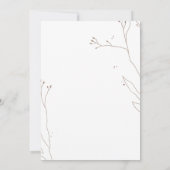 ワイルドフラワー ポピー ウェディング 招待状 (裏面)