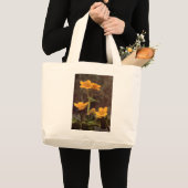 ワイルドフラワー：マーシュマリゴールド ラージトートバッグ (正面(商品))