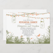 ワイルドフラワー、メイソンジャース&ライツリハーサル 招待状 (正面/裏面)