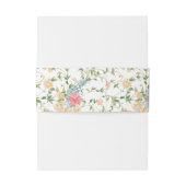 ワイルドフラワー モノグラム ウェディング 招待状ベリーバンド (裏面例)