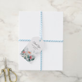 ワイルドフラワー ユーカリ グリーン ウェディング サンクス ギフトタグ (より糸付き)