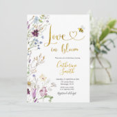 ワイルドフラワー・ラブインヴィタティ開花ブライダルシャワー 招待状 (スタンド正面)