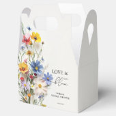 ワイルドフラワー ラブ イズ イン ブルーム ブライダル シャワー フェイバーボックス (オープン)