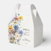 ワイルドフラワー ラブ イズ イン ブルーム ブライダル シャワー フェイバーボックス (正面サイド)