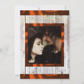 ワイルドフラワー、リボン&ライト – 銅 セーブザデート (裏面)