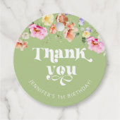 ワイルドフラワー ワイルドワン 誕生日ありがとう フェイバータグ (正面)