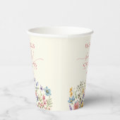 ワイルドフラワー ワイルド フラワー フローラル ブライダル シャワー 紙コップ (右)