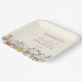 ワイルドフラワー ワイルド フラワー 花 ブライダル シャワー ペーパープレート (傾斜あり)