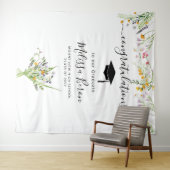 ワイルドフラワー 卒業写真 背景 パネル フォトブース タペストリー (インサイチュ(横))