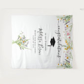 ワイルドフラワー 卒業写真 背景 パネル フォトブース タペストリー (正面(横))