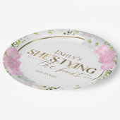 ワイルドフラワー 彼女は結婚する ブライダルシャワー ペーパープレート (アングル)