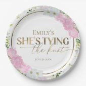 ワイルドフラワー 彼女は結婚する ブライダルシャワー ペーパープレート (正面)