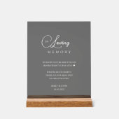 ワイルドフラワー「愛する思い出の中結婚」 アクリルサイン (正面)