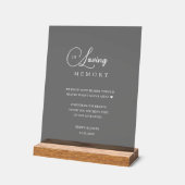 ワイルドフラワー「愛する思い出の中結婚」 アクリルサイン (傾斜)