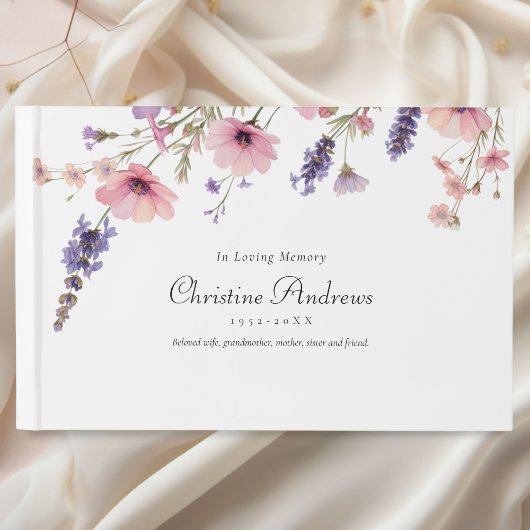 ワイルドフラワー「愛する記憶の中」葬儀 ゲストブック