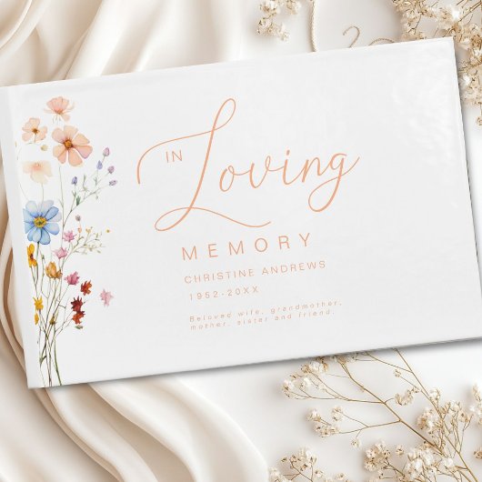 ワイルドフラワー「愛する記憶の中」葬儀 ゲストブック