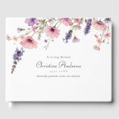 ワイルドフラワー「愛する記憶の中」葬儀 ゲストブック (正面)