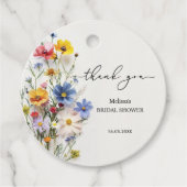 ワイルドフラワー 感謝の気持ちを込めて ブライダルシャワー フェイバータグ (正面)