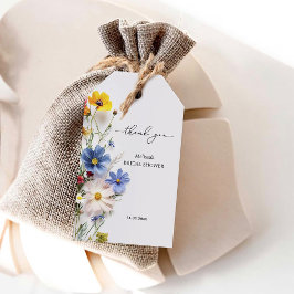 ワイルドフラワー 感謝の気持ち ウェディングシャワー ギフトタグ