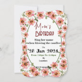 ワイルドフラワー 招待状 (正面)