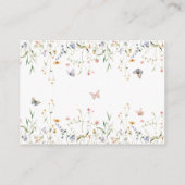 ワイルドフラワー 新たな章が始まる ベイビーシャワー おむつ エンクロージャーカード (裏面)