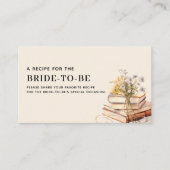 ワイルドフラワー 新章 レシピ カード ブライダル シャワー (正面)