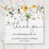 ワイルドフラワー 春の花 ラベンダー 紫 緑 フェイバータグ (正面)