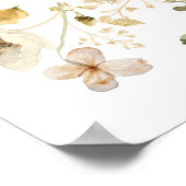 ワイルドフラワー 春 ブライダルシャワー ウェルカムサイン ポスター (角)