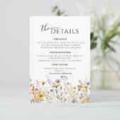 ワイルドフラワー 春 詳細 封筒カード 出欠カード (スタンド正面)