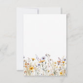 ワイルドフラワー 春 詳細 封筒カード 出欠カード (裏面)