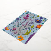 ワイルドフラワー – 母の日の最高傑作と詩 箔シーズンカード (回転した状態)