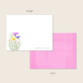 ワイルドフラワー 水彩 花 春の文房具 ノートカード