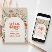 ワイルドフラワー 誕生日招待状 | ワイルドフラワー ファースト 招待状