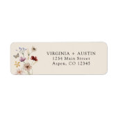 ワイルドフラワー 返送先ラベル ラベル (正面)