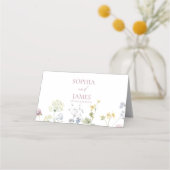 ワイルドフラワー 野の花 花嫁 ウェディング プレイスカード (裏面)