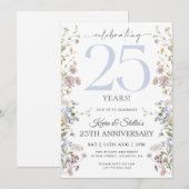 ワイルドフラワー 25周年記念 招待状 (正面/裏面)