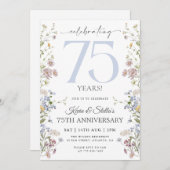 ワイルドフラワー 75周年記念 招待状 (正面/裏面)