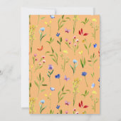 ワイルドフラワー ONE 1st バースデー 招待状 (裏面)