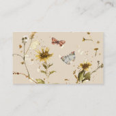 ワイルドフラワー QRコードスキャン | 結婚式の詳細 エンクロージャーカード (裏面)