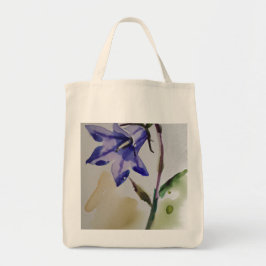 ワイルドフラワーAi生成の水色 トートバッグ