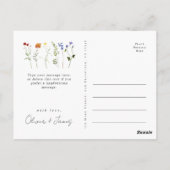 ワイルドフラワーLGBTゲイプライドフローラ結婚の皆様 ポストカード (裏面)