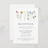 ワイルドフラワーLGBTQゲイプライドウェディングレセプション情報 エンクロージャーカード (正面/裏面)