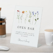 ワイルドフラワーLGBTQゲイプライドフローラ結婚ズ・オープンバー 台座サイン (インサイチュ)